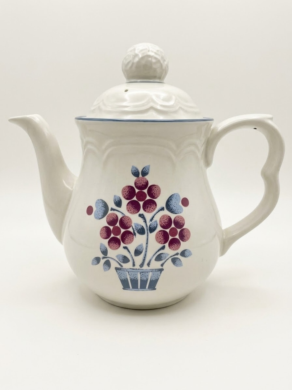 Vintage Cumberland Stoneware Brambleberry Teapot-Cottagecore-Japan 1970s/80s